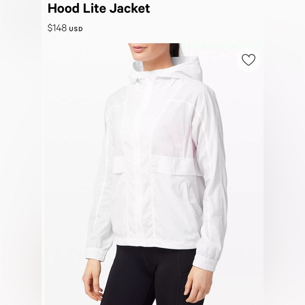 LuluLemon Hood Lite - White